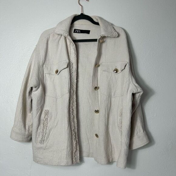 Zara Cream Utility Jacket - Picture 9 of 9